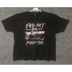 Fall Out Boy MANIA Tour T Shirt Black XXL 2018 Band Concert Merch